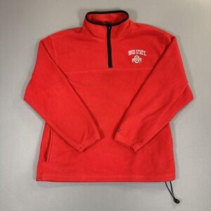 Ohio State Buckeyes Quarter Zip Sweatshirt Mens XL Red NCAA Football Starter